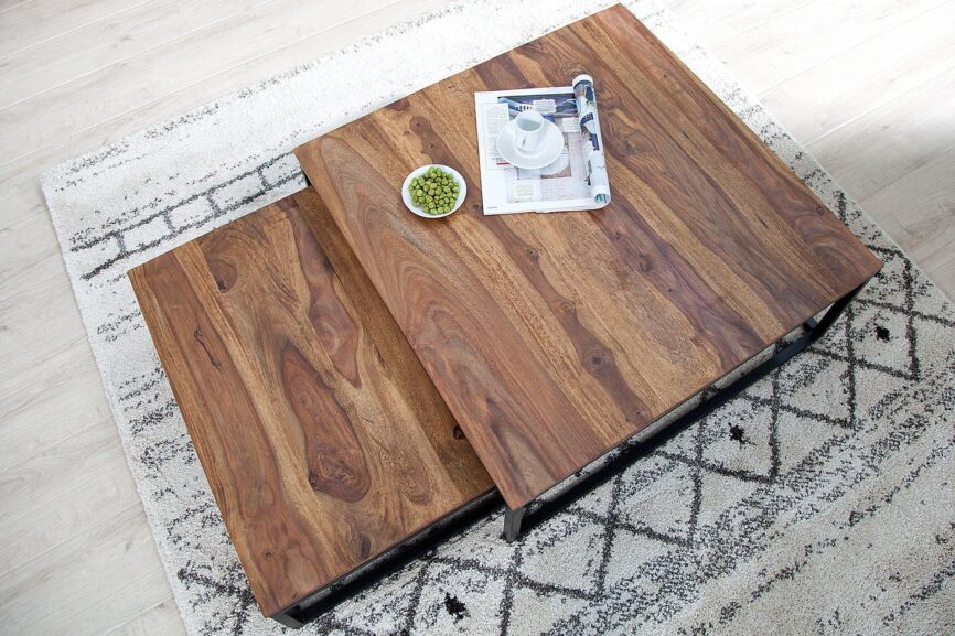 coffee table set Fusion Sheesham - Duraster