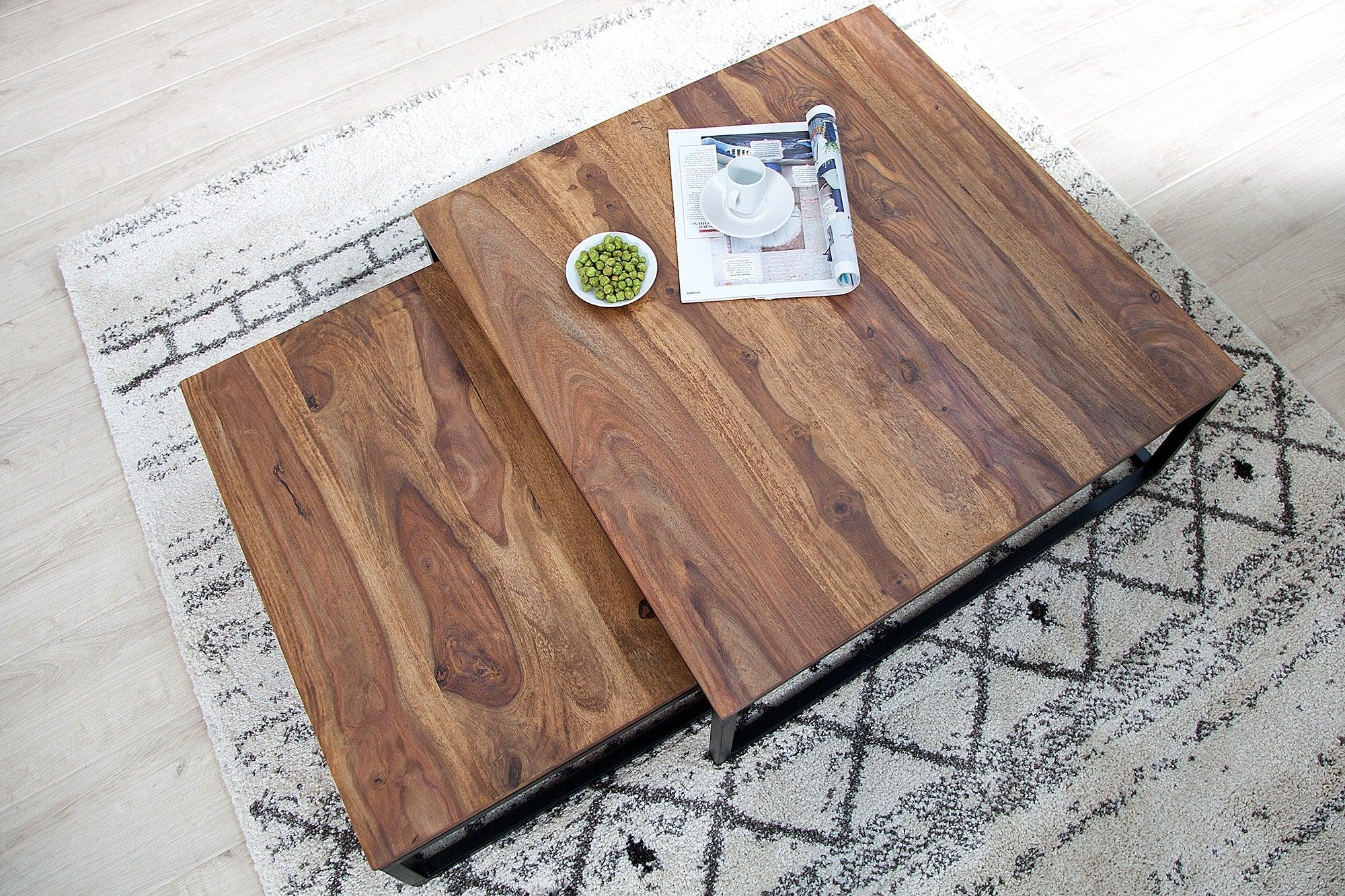 coffee table set Fusion Sheesham - Duraster