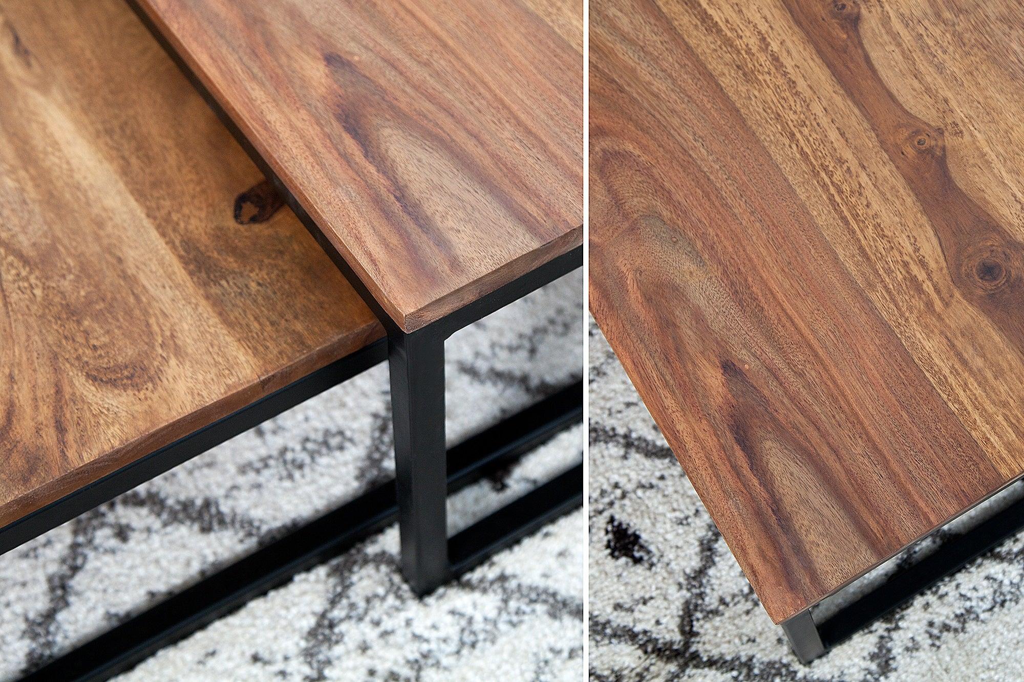coffee table set Fusion Sheesham - Duraster