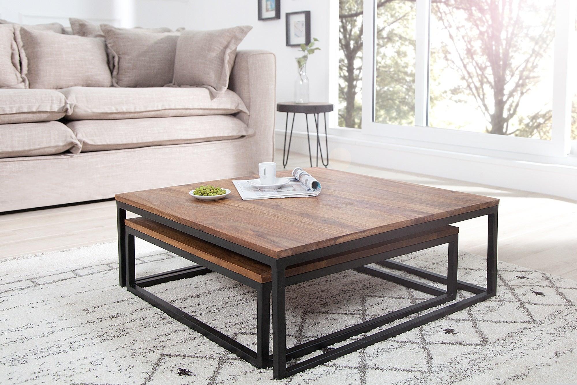 coffee table set Fusion Sheesham - Duraster