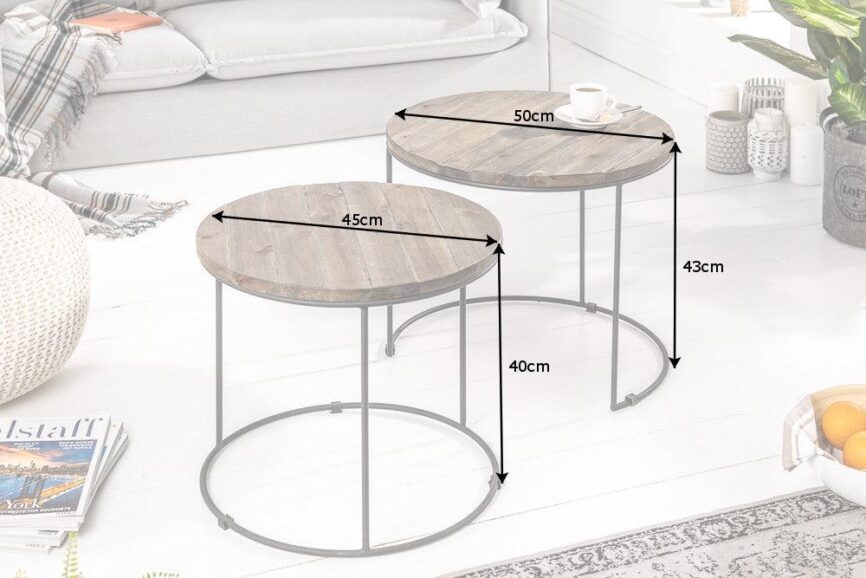 Coffee table set acacia wood - Duraster
