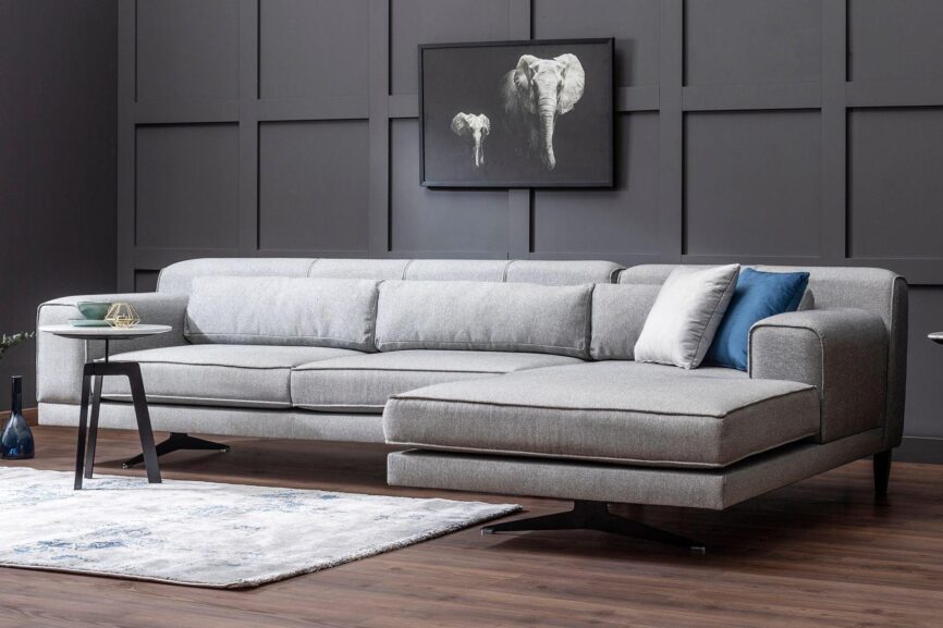 Diana Corner Sofa Grey #5 - Duraster