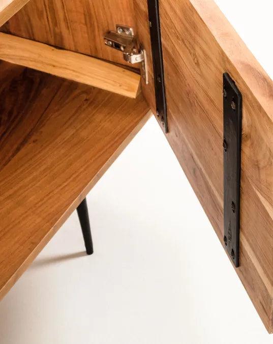 Riverrun Industrial TV Unit Acacia Wood #2 - Duraster