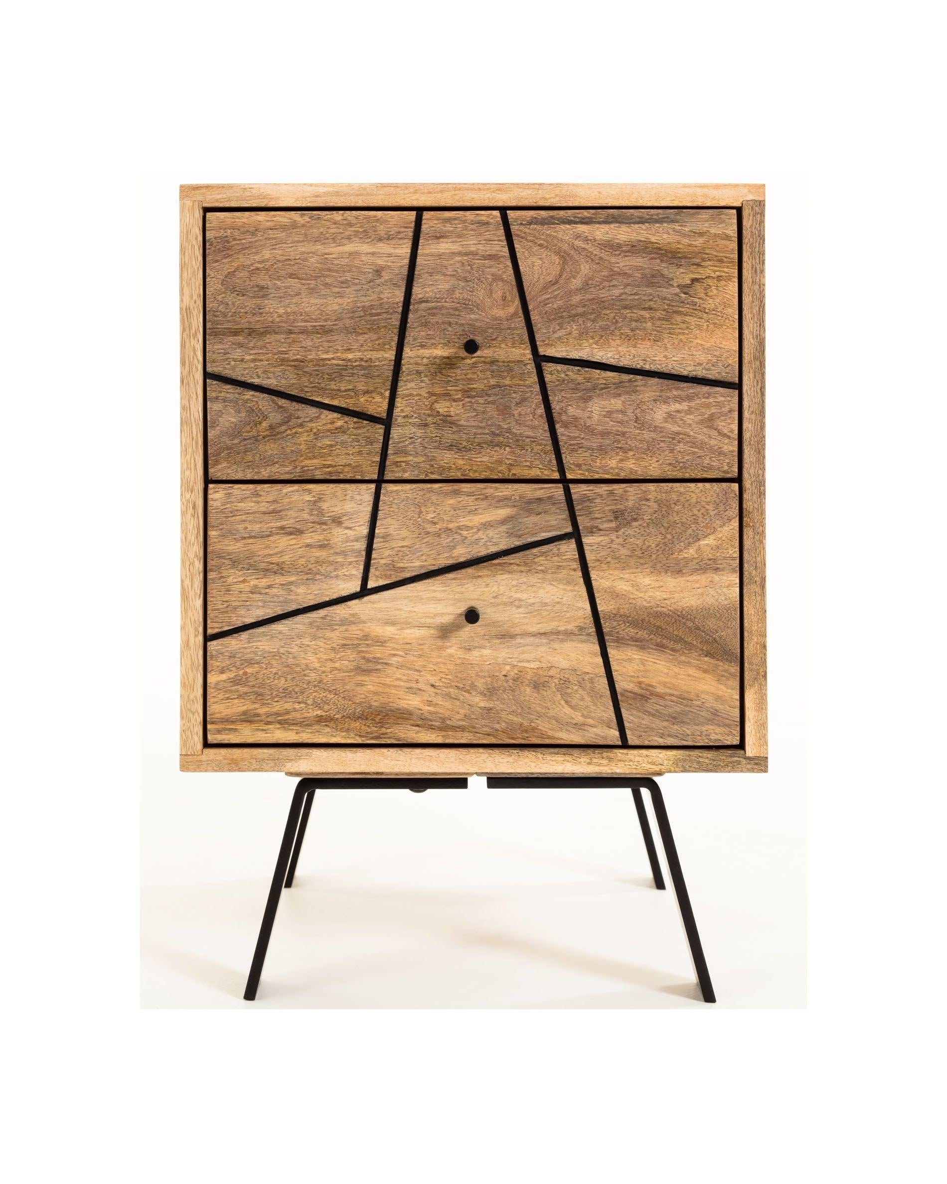 Mosaix Bed Side Table Mango Wood #1 - Duraster