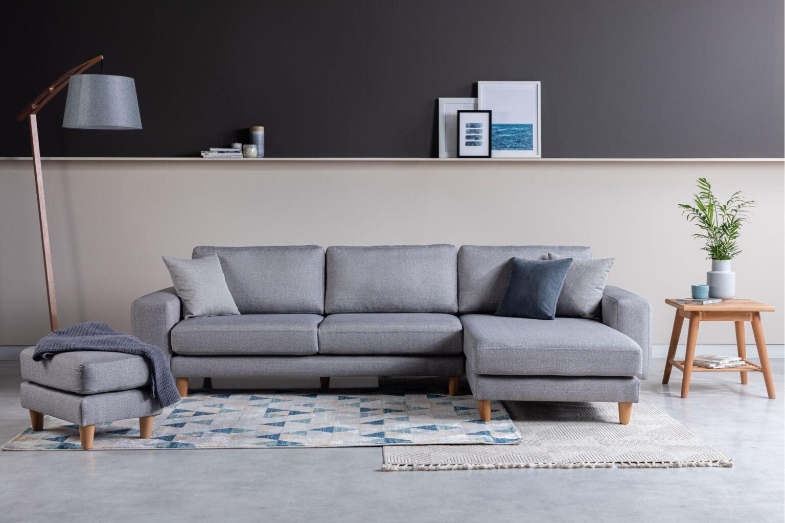 Diana Corner Sofa Grey #3 - Duraster
