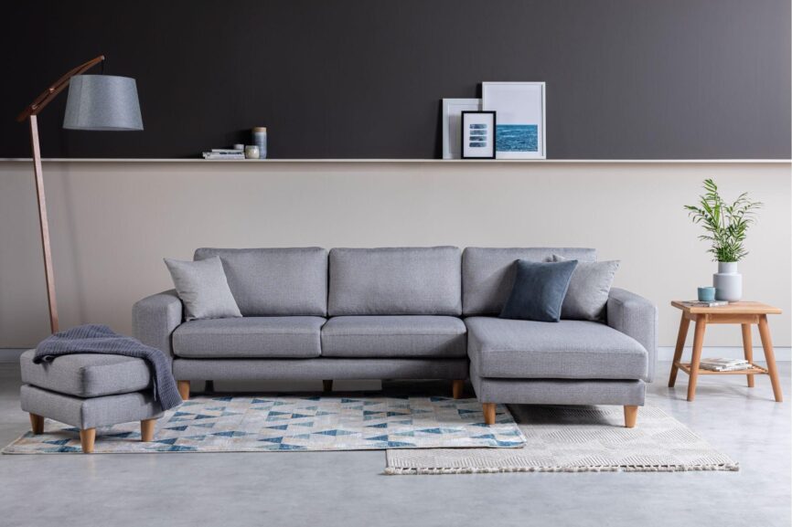 Diana Corner Sofa Grey #3 - Duraster