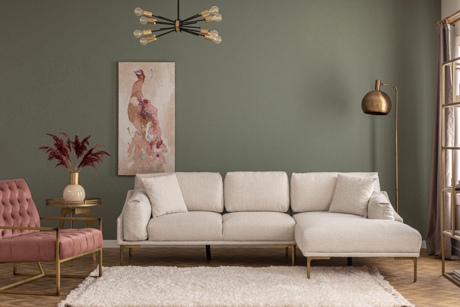 Diana Corner Sofa Ecru  #2 - Duraster