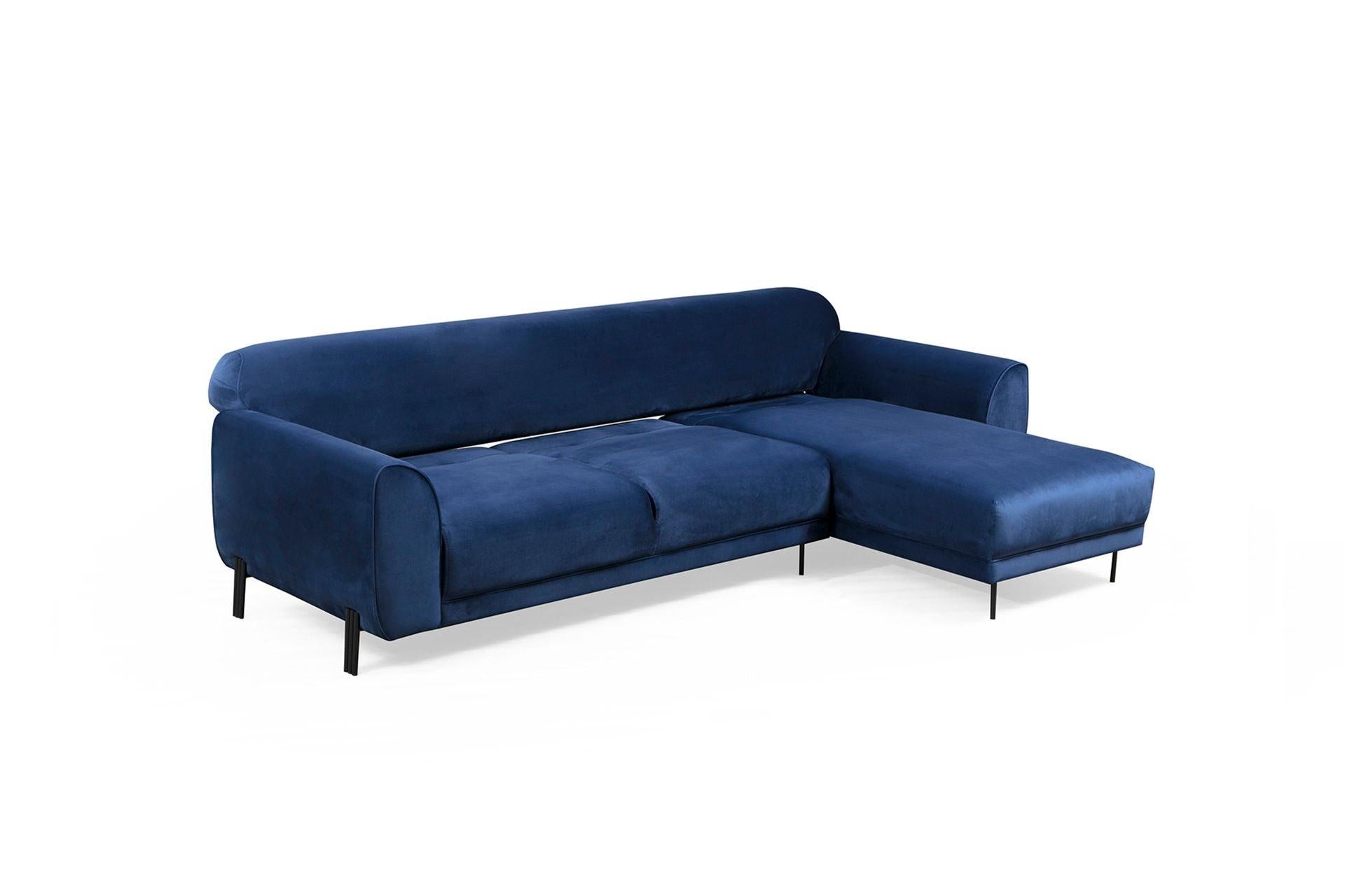 Diana Corner Sofa Blue#4 - Duraster