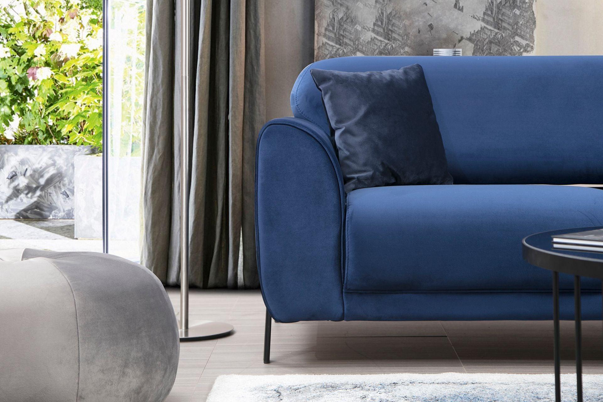 Diana Corner Sofa Blue#4 - Duraster