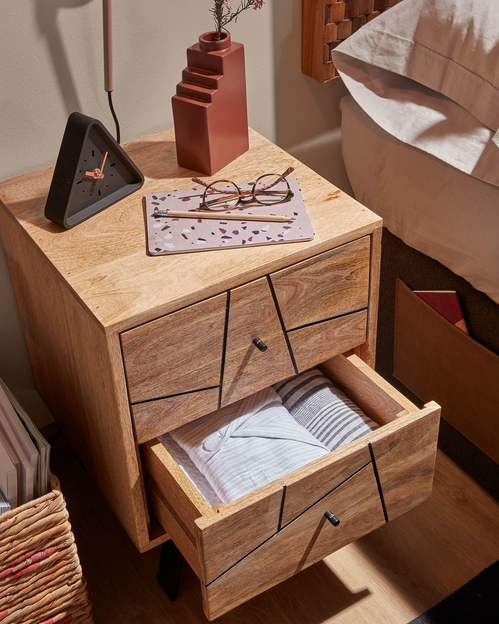 Mosaix Bed Side Table Mango Wood #1 - Duraster