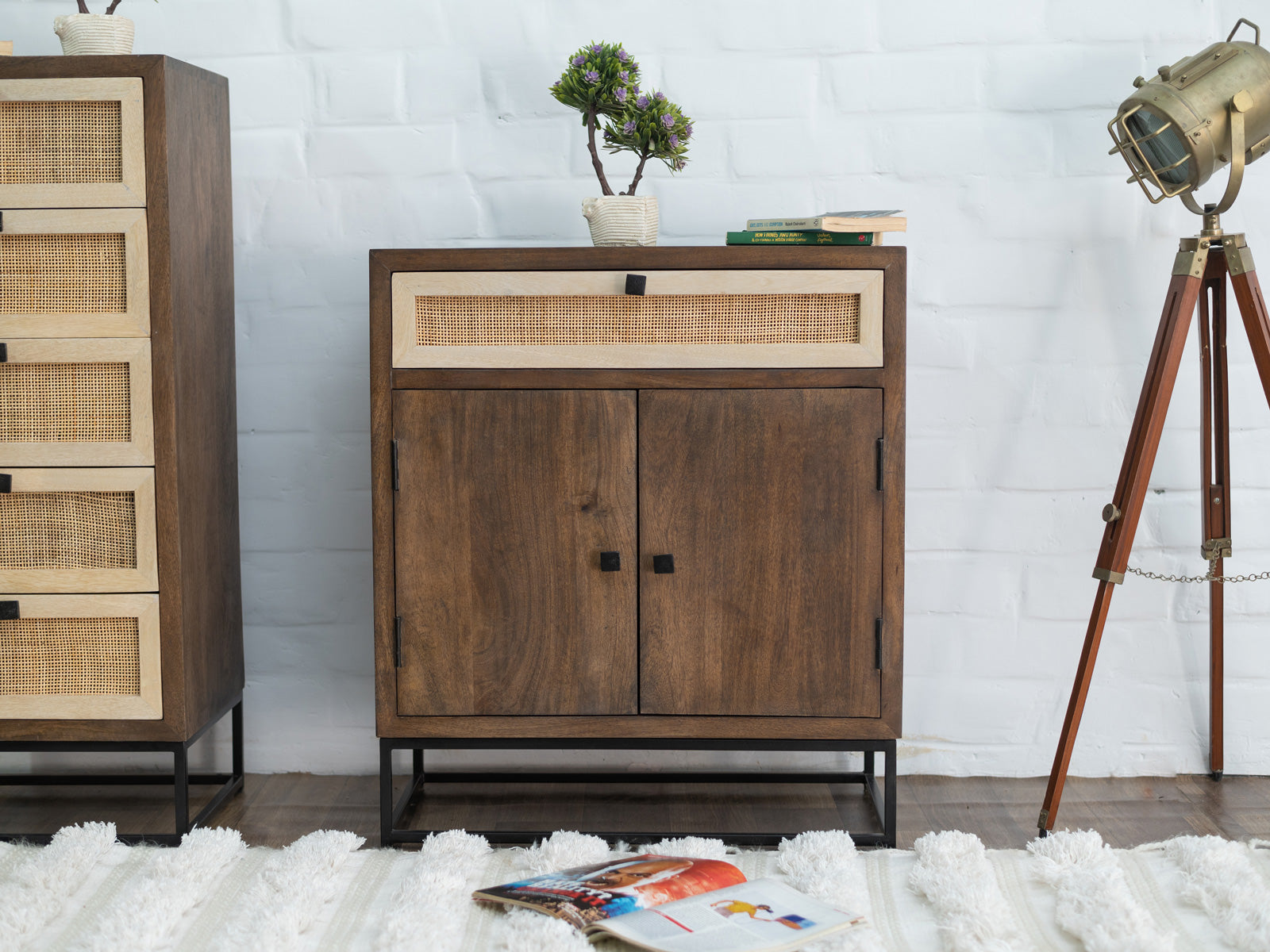 Duraster Irish Sideboard Cabinet With Cane Work #1