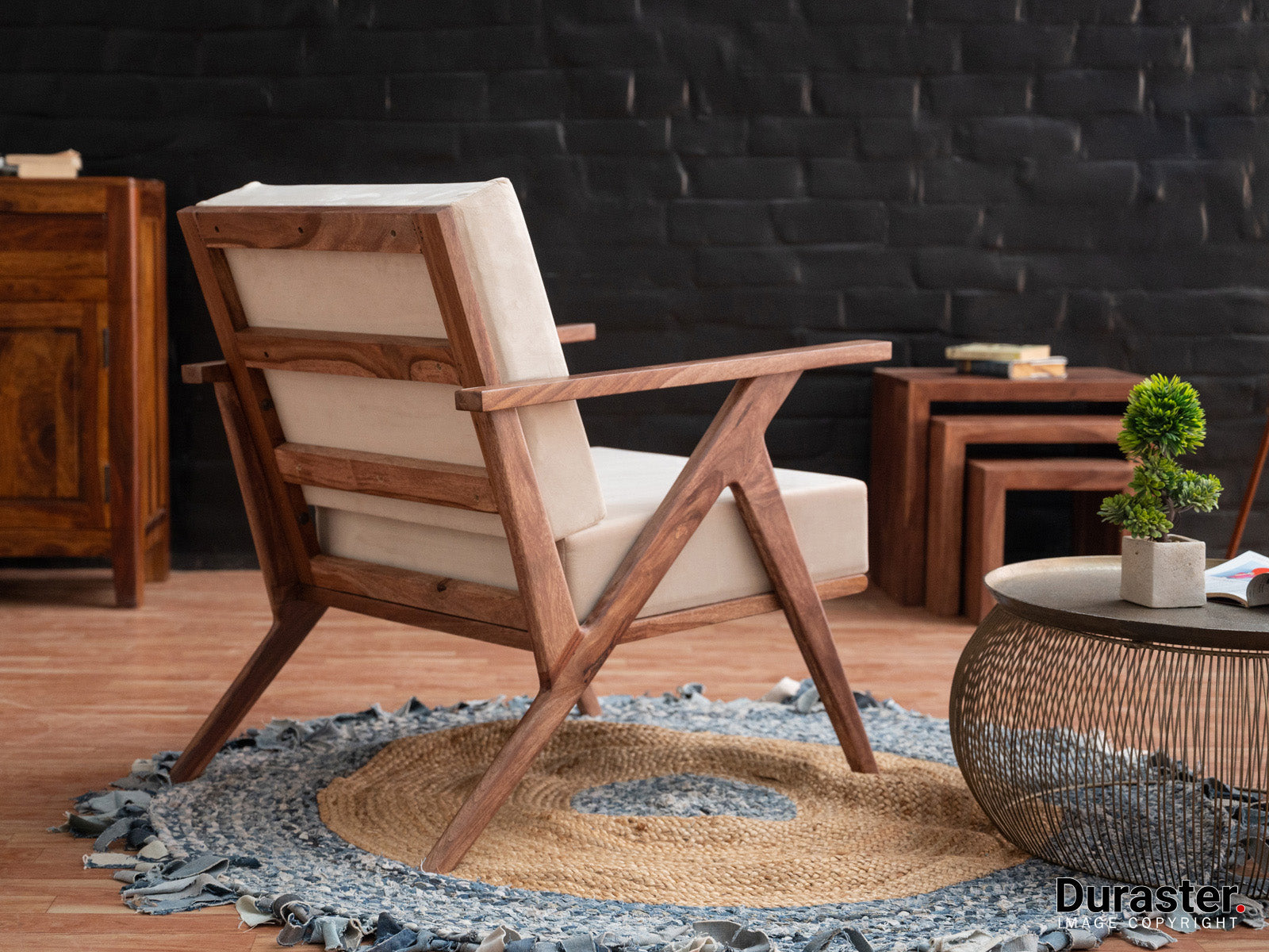 Duraster Hawkin Modern Solid Wooden Armchair #2 - Image 2