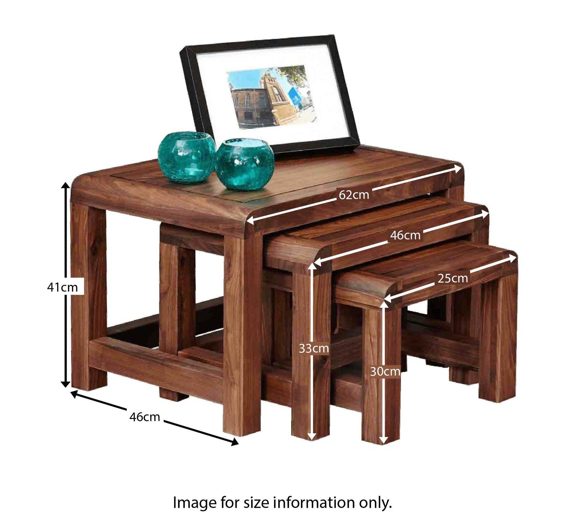 Arthur Nest Of Tables Acacia Wood #6 - Duraster