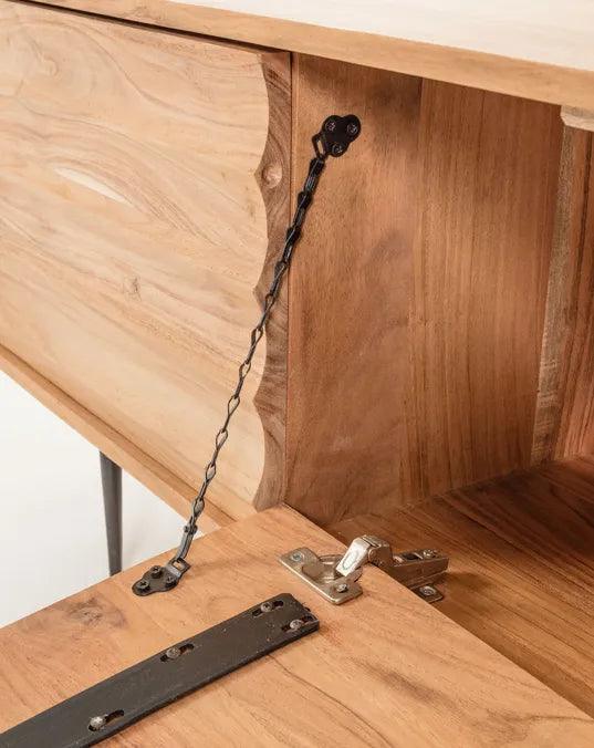 Riverrun Industrial TV Unit Acacia Wood #2 - Duraster