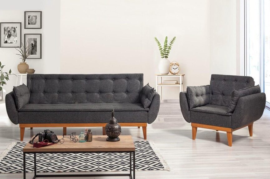 Daisy 3 Seater Anthracite Grey #17 - Duraster