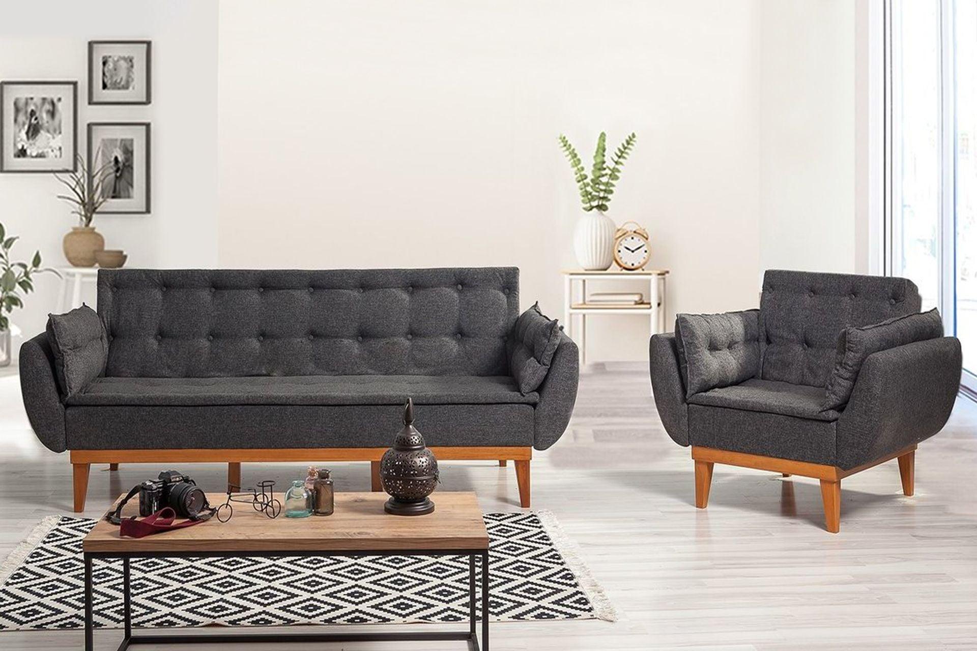 Daisy 3 Seater Anthracite Grey #17 - Duraster