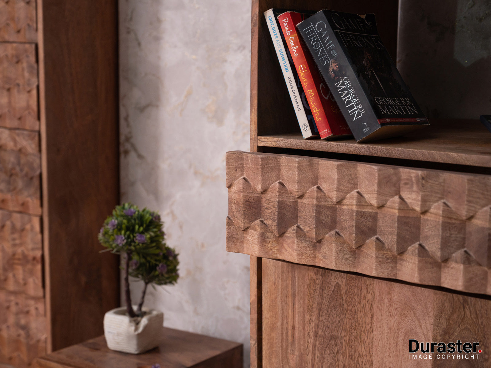 Duraster Diamond Vintage Wooden Bookshelf #2 - Image 4