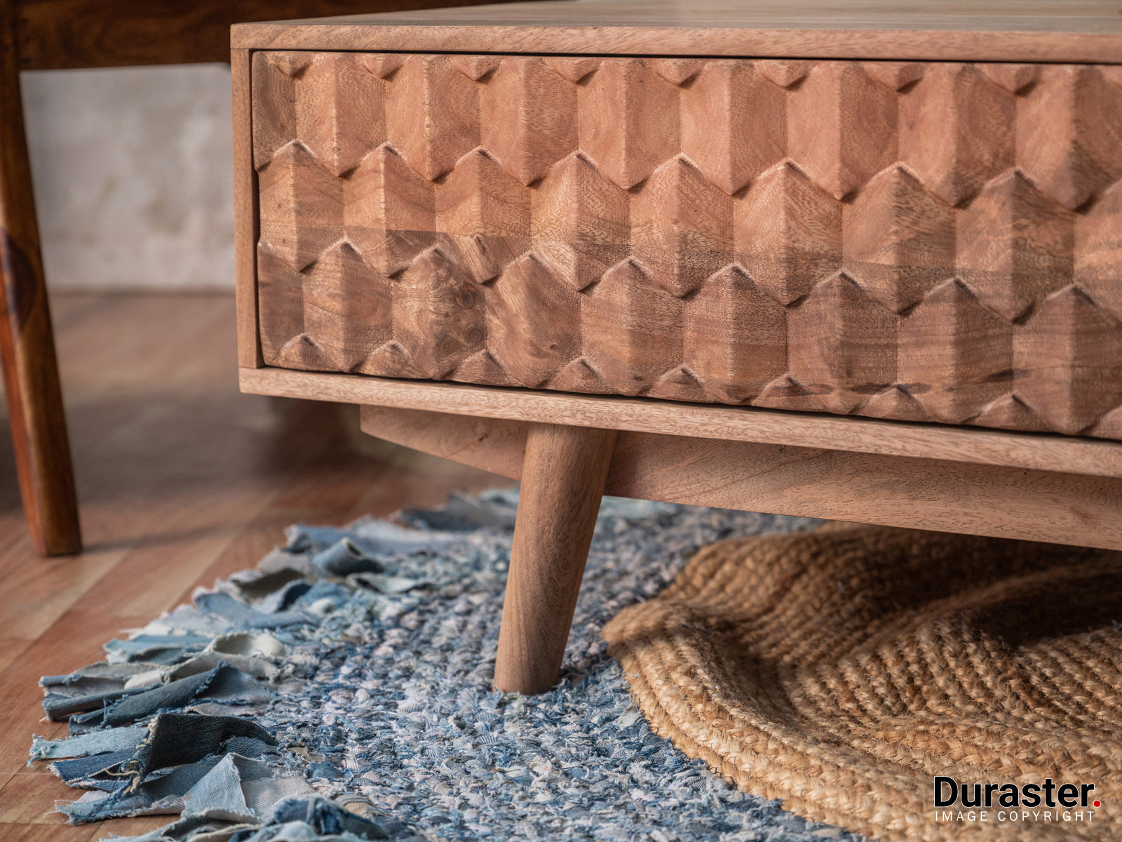 Duraster Diamond Wooden Coffee Table with Storage #1 - Image 4
