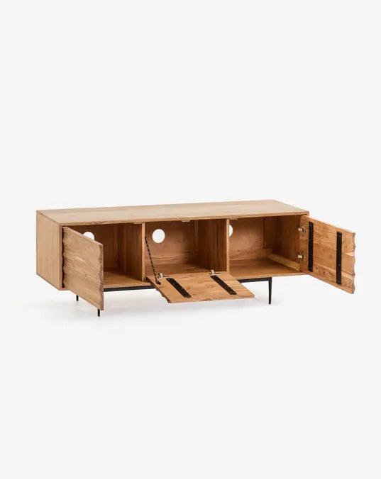 Riverrun Industrial TV Unit Acacia Wood #2 - Duraster