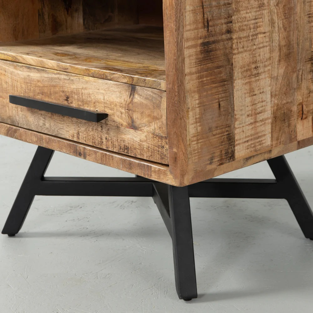 Brooklyn Mango Wood Night Stand #2 - Image 5