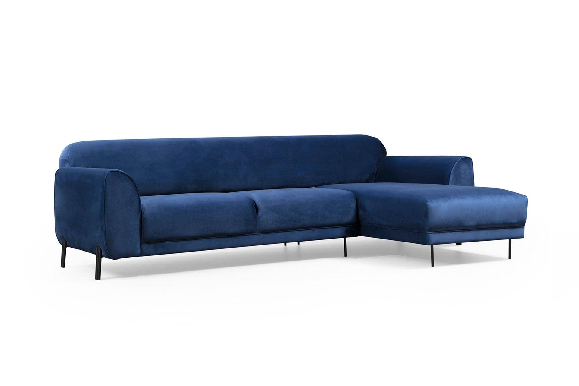 Diana Corner Sofa Blue#4 - Duraster