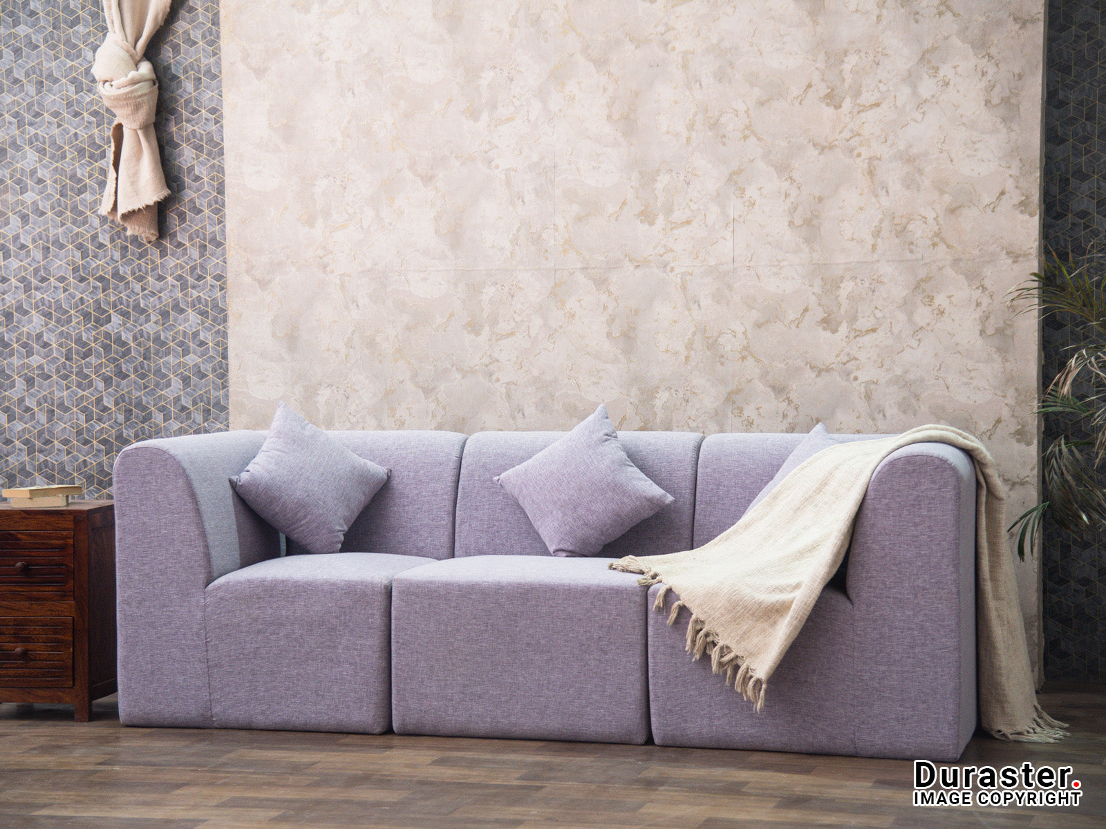 Duraster Diana U Shaped Sofa Light Grey #40 - Image 4