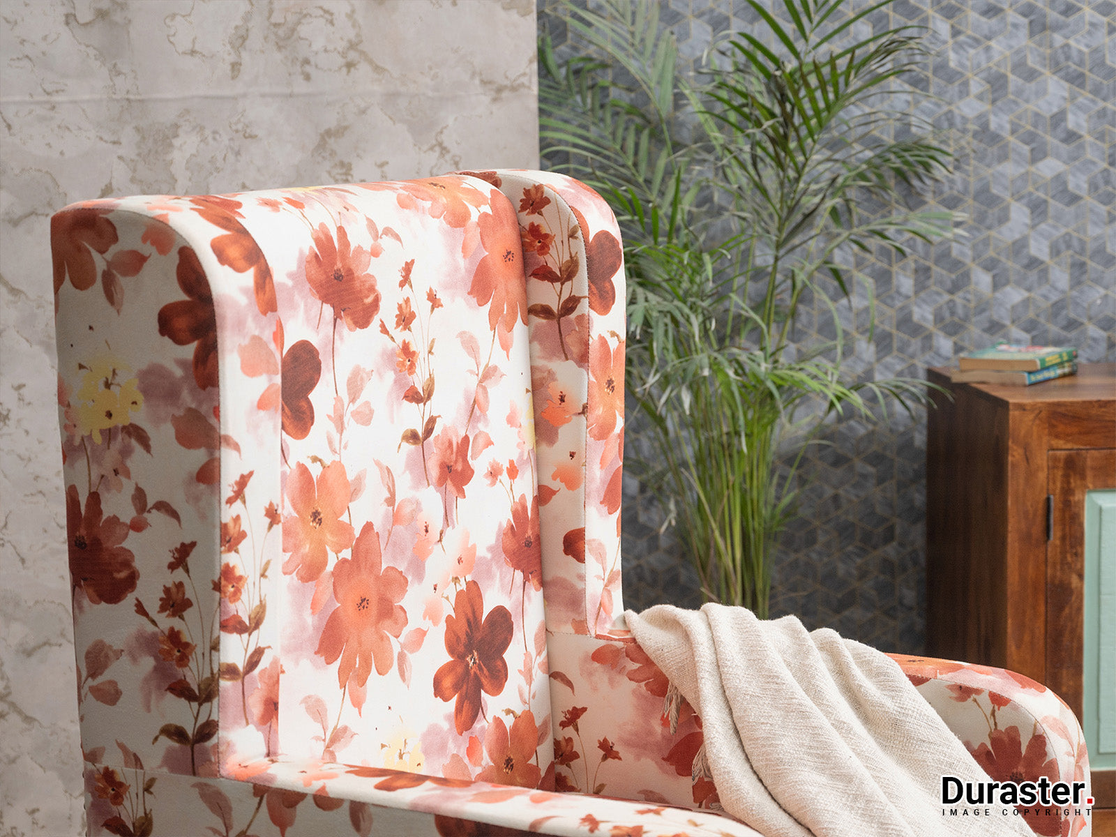 Duraster Nour Modern Wing Back Chair #3 - Image 2