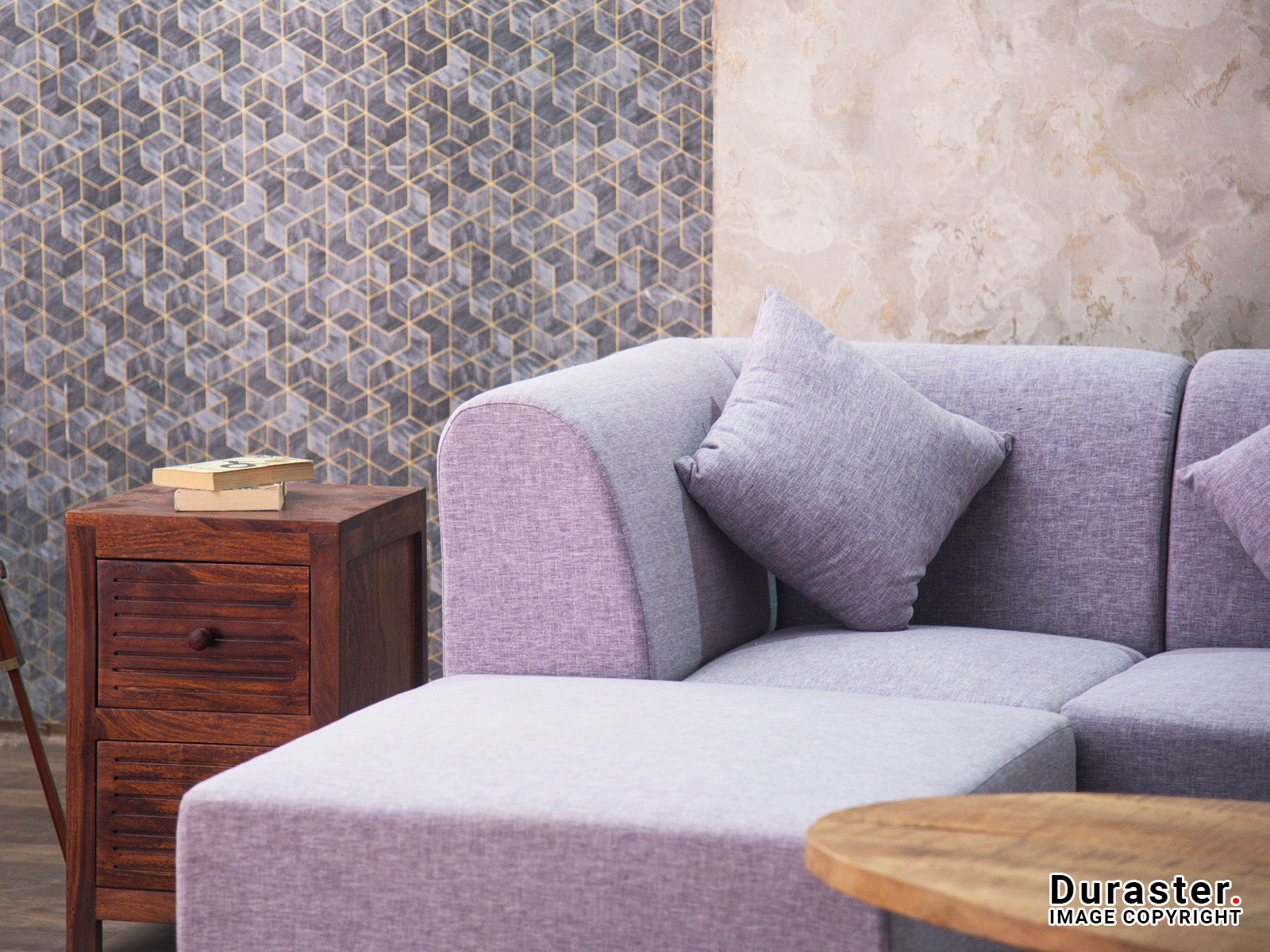Duraster Diana U Shaped Sofa Light Grey #40 - Image 3
