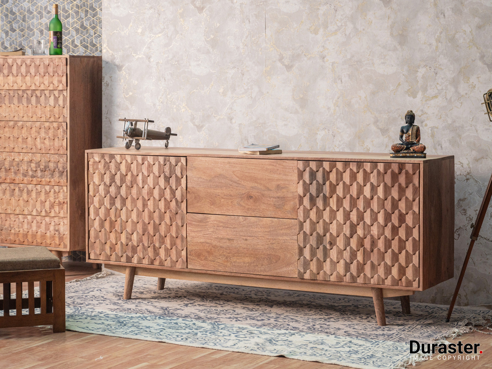 Duraster Diamond Living Room Sideboard Cabinet #6 - Image 2