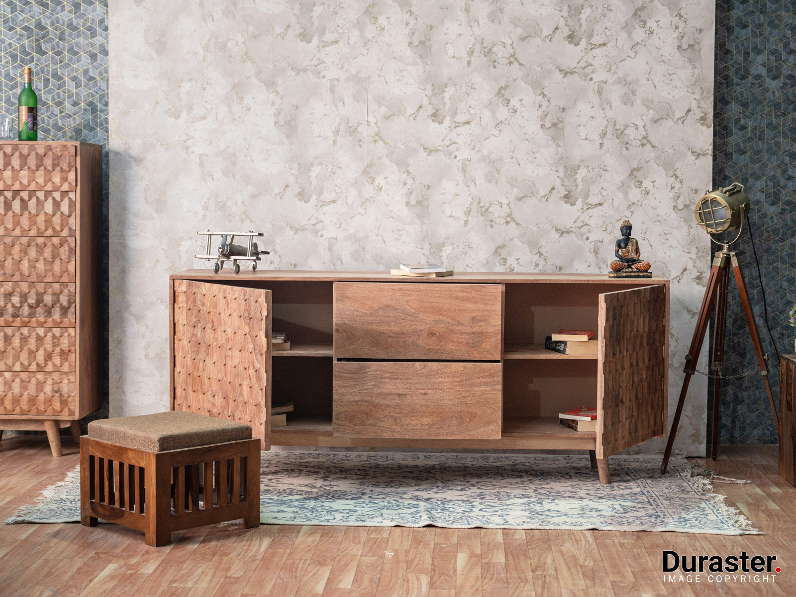 Duraster Diamond Living Room Sideboard Cabinet #6 - Image 3