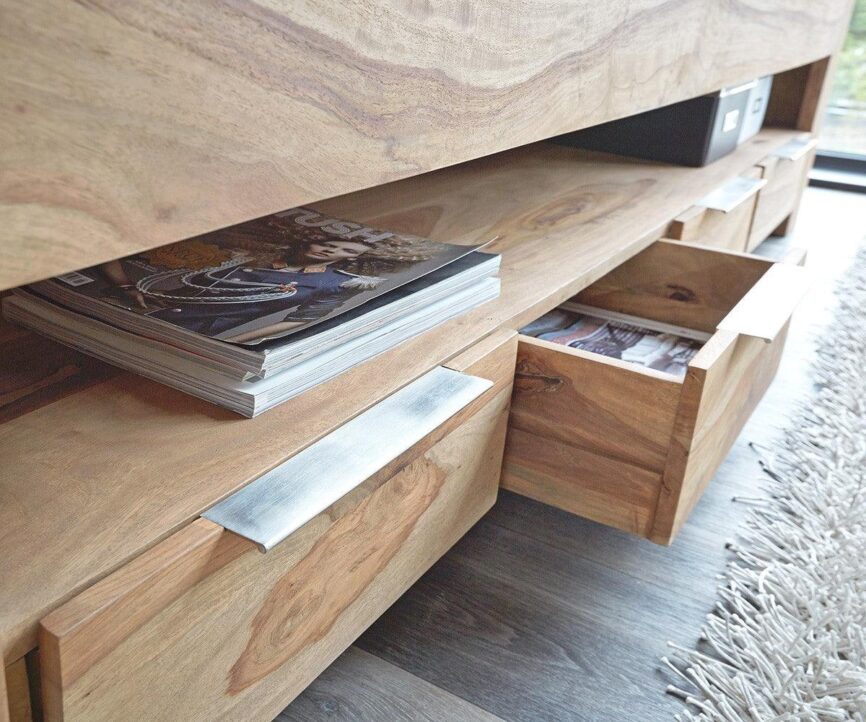 Elementary Modern Sheesham TV Unit #3 - Duraster