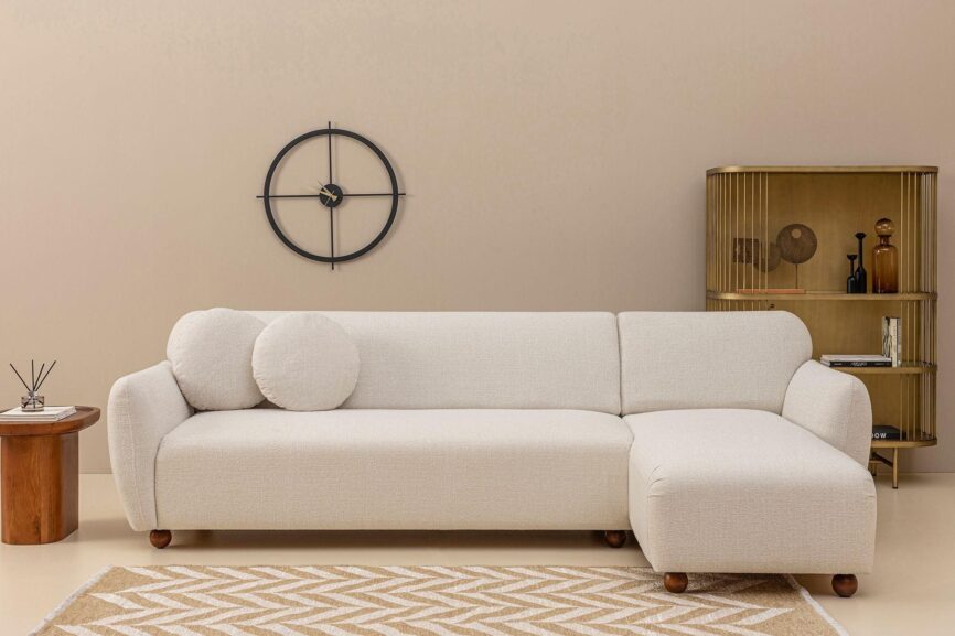 Diana Corner Sofa Ecru#7 - Duraster