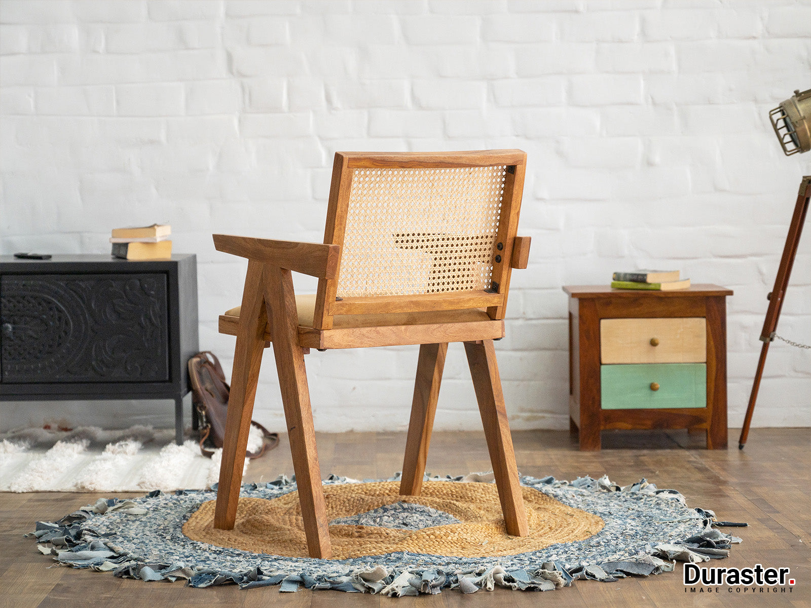 Duraster Hawkin Solid Wood Cane Armchair #4 - Image 2