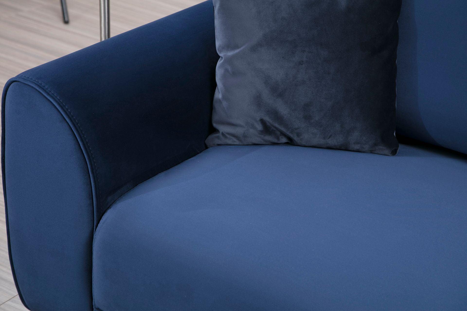 Diana Corner Sofa Blue#4 - Duraster