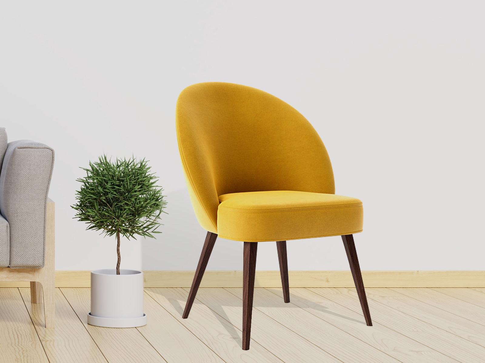 Elemantary Solid Wood Fabric Upholstered Chair #6 - Duraster