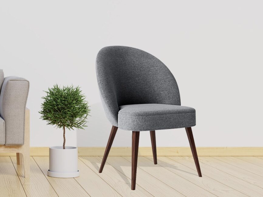 Elemantary Solid Wood Fabric Upholstered Chair #6 - Duraster