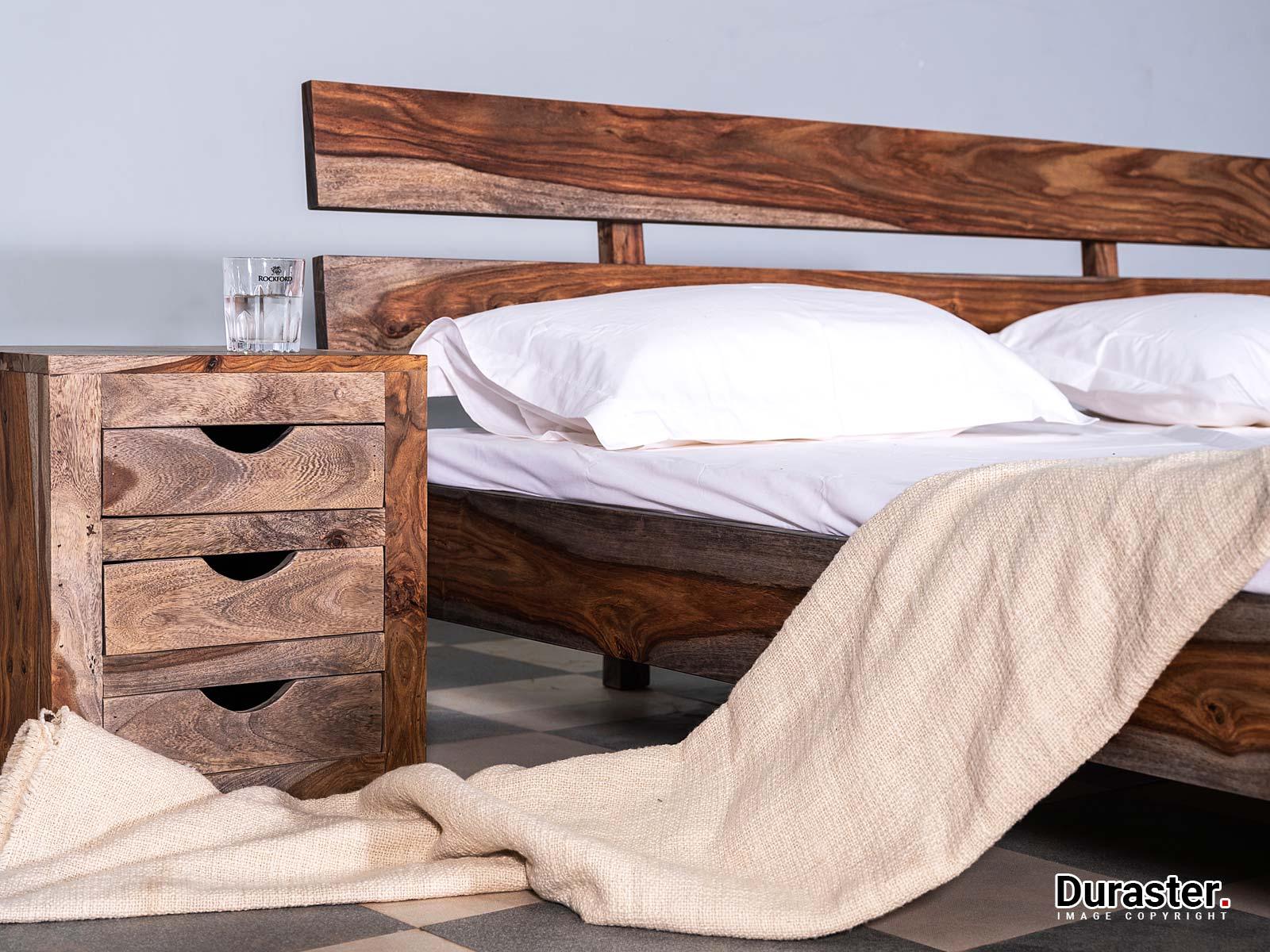 Alpaca Modern Wooden Queen Size Bed #1 - Duraster