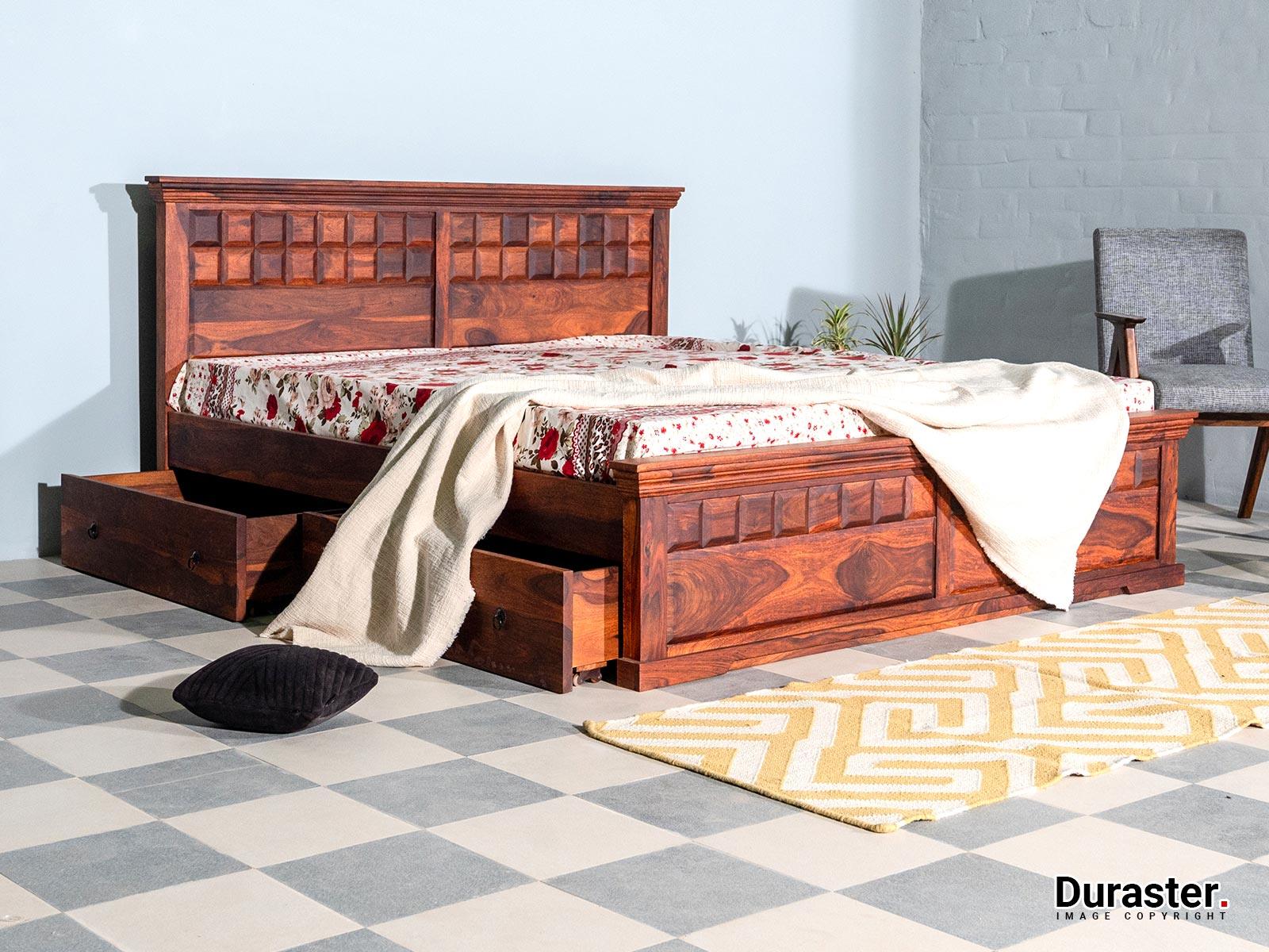 Aristocrat Solid Wood Storage Bed #6 - Duraster