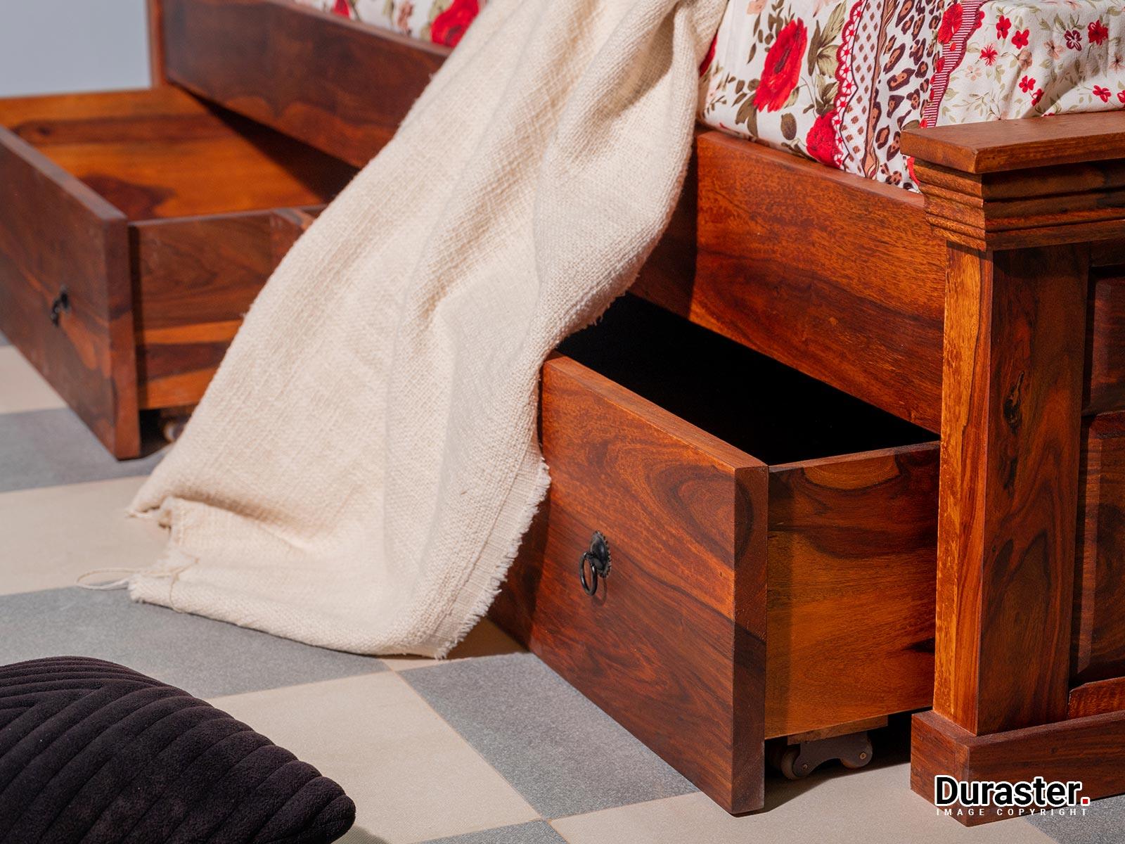 Aristocrat Solid Wood Storage Bed #6 - Duraster