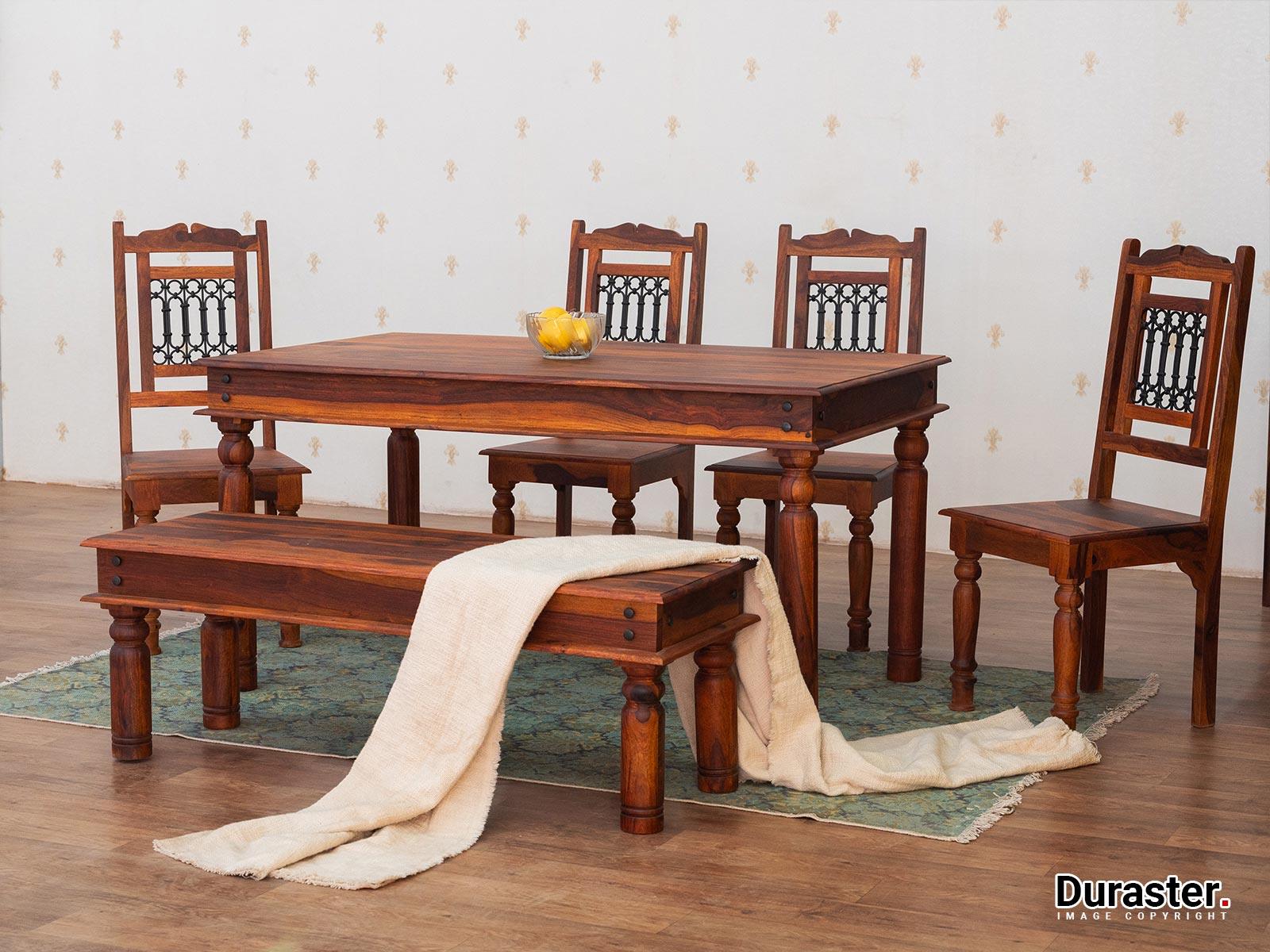 Aristocrat Solid Wood Dining Set with Chairs
