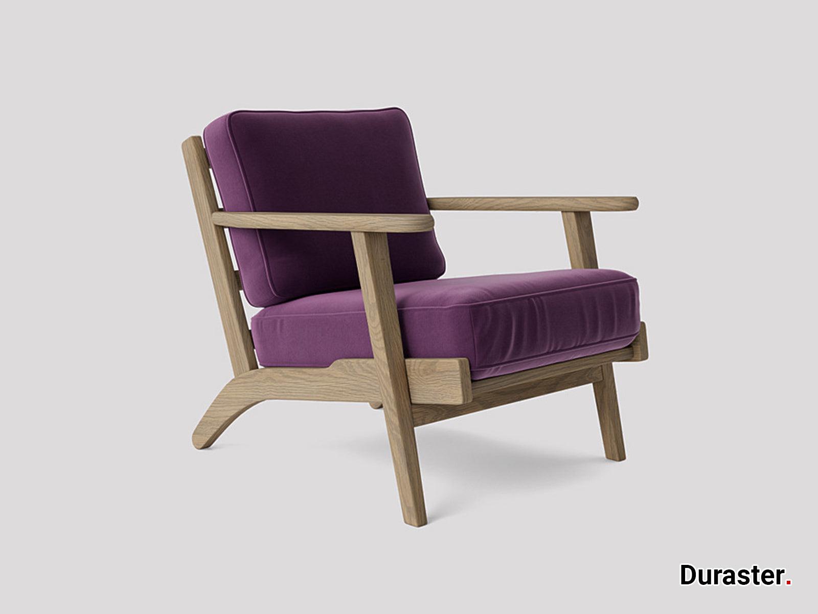 Elemantray Solid Wood Fabric Upholstered Chair #1 - Duraster
