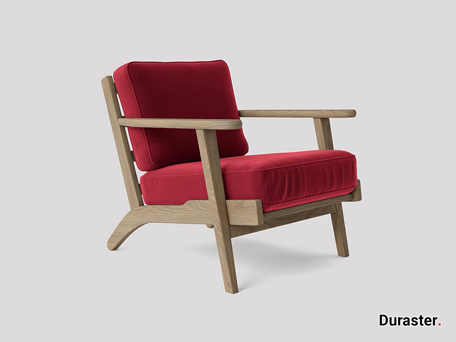 Elemantray Solid Wood Fabric Upholstered Chair #1 - Duraster