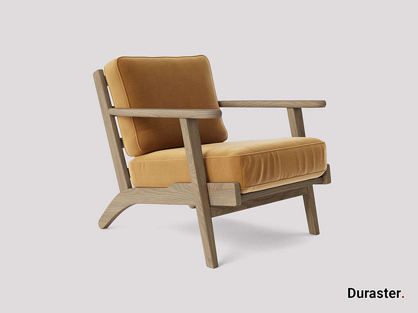 Elemantray Solid Wood Fabric Upholstered Chair #1 - Duraster