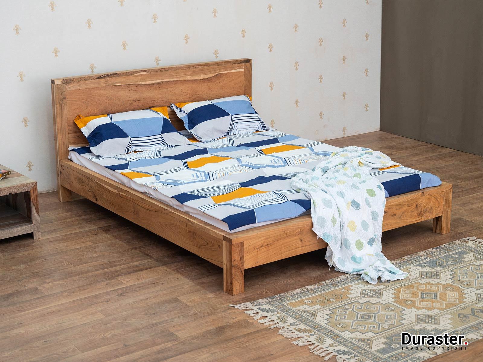 Eternal Minimalist Acacia Wood Bed #1 - Duraster