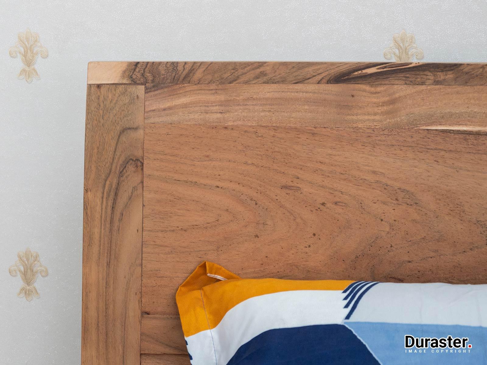 Eternal Minimalist Acacia Wood Bed #1 - Duraster