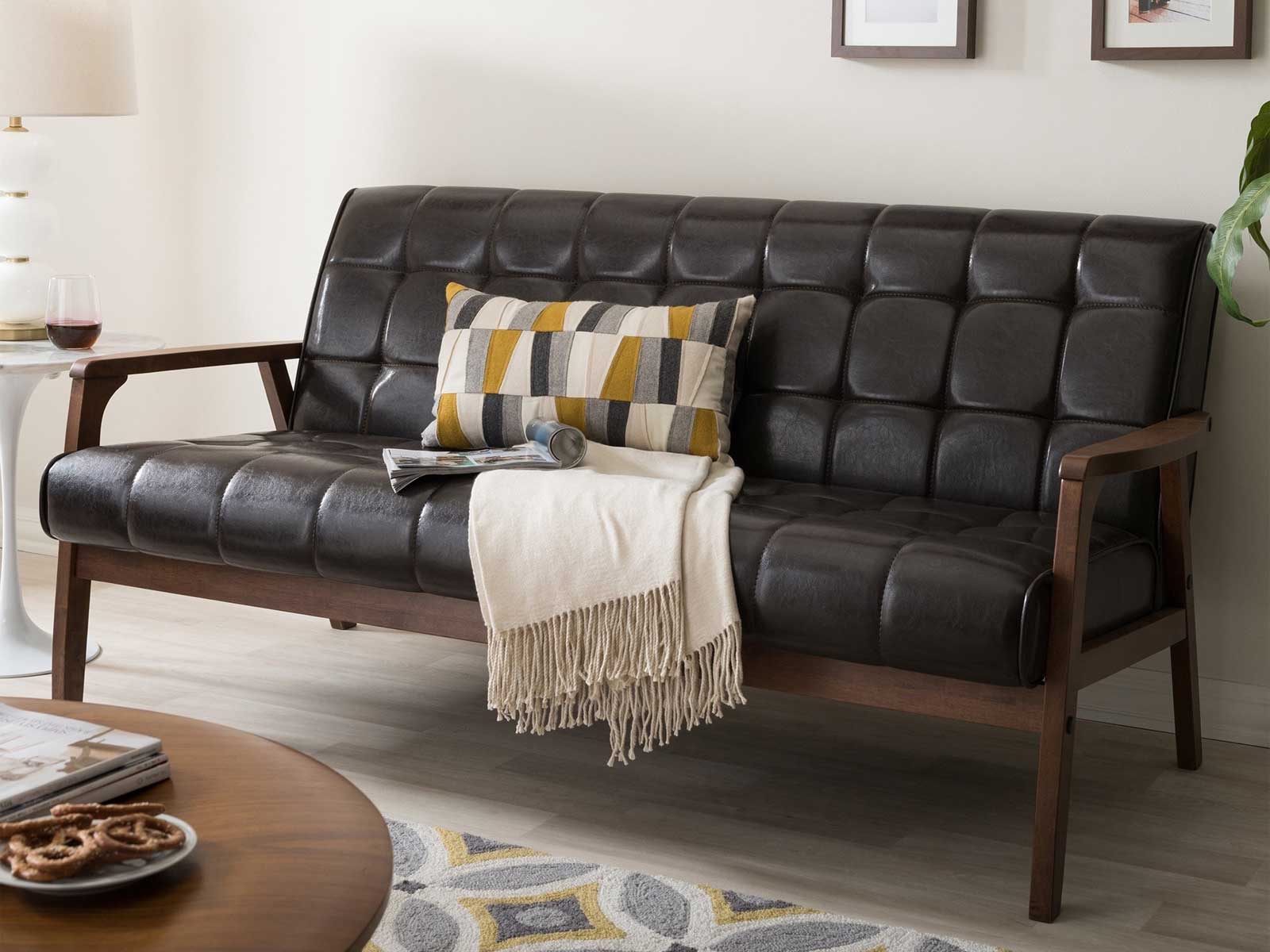 Duraster Chesterfield Two Seater Leather Sofa #83