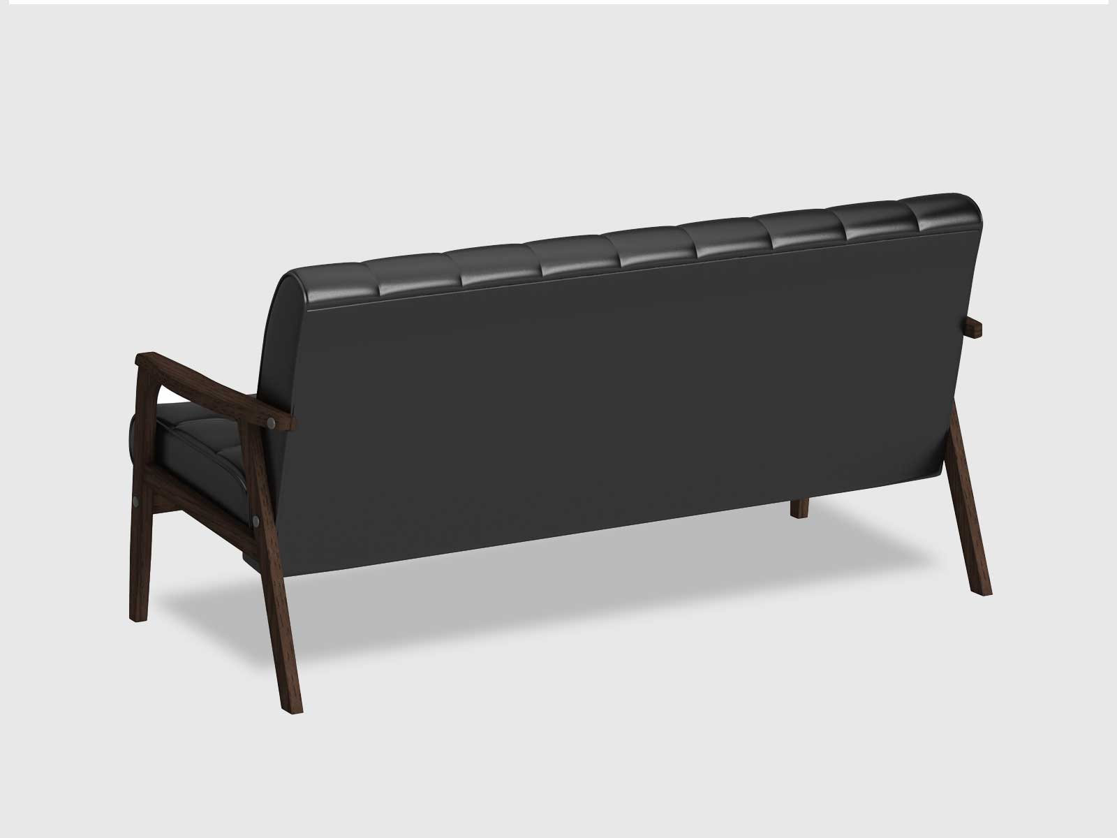Duraster Chesterfield Two Seater Leather Sofa #83 - Image 4