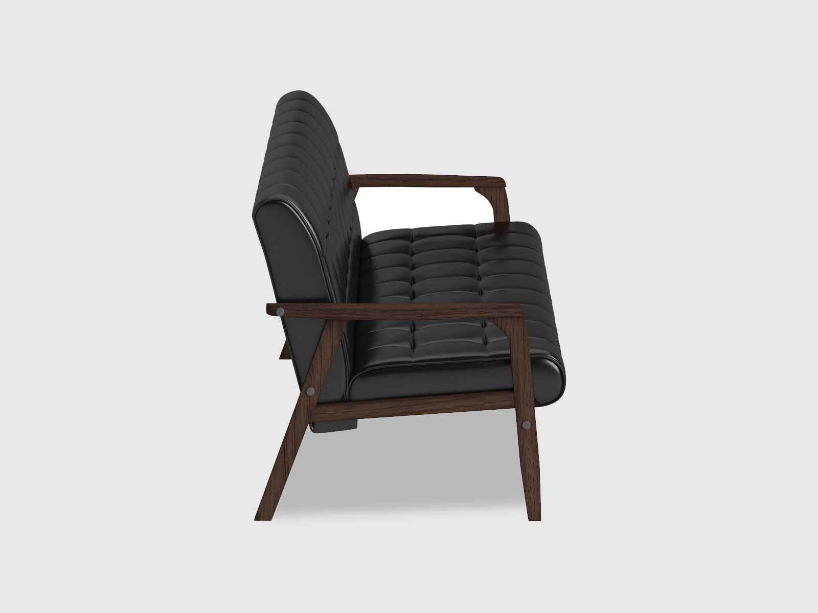 Duraster Chesterfield Two Seater Leather Sofa #83 - Image 3