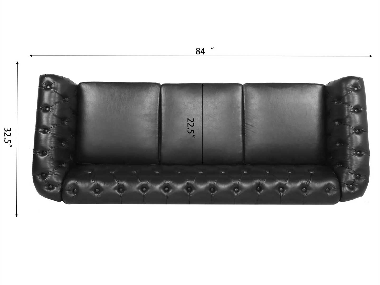 Duraster Chesterfield Traditional Three Seater Sofas #62 - Image 10