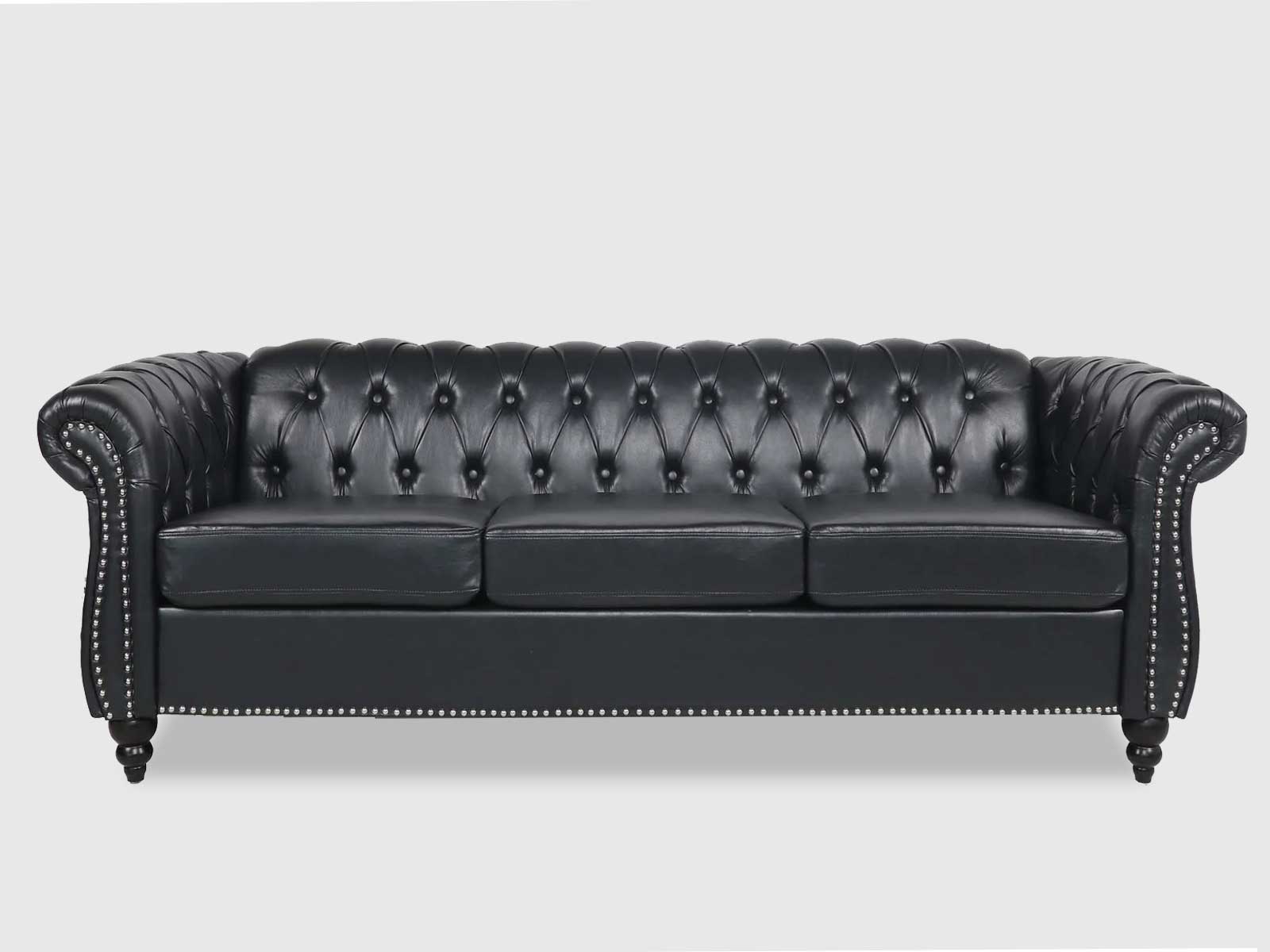 Duraster Chesterfield Traditional Three Seater Sofas #62 - Image 5